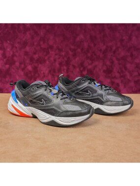 Nike Men Run M2K Tekno Paris Black Red Blue Trainers Sneakers size 12